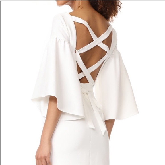 “Milly” open back dress in rose petal /bow. Size 0 - Picture 1 of 7